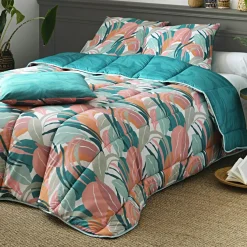Couette chaude ALYZEE 140x200 vert foncé
