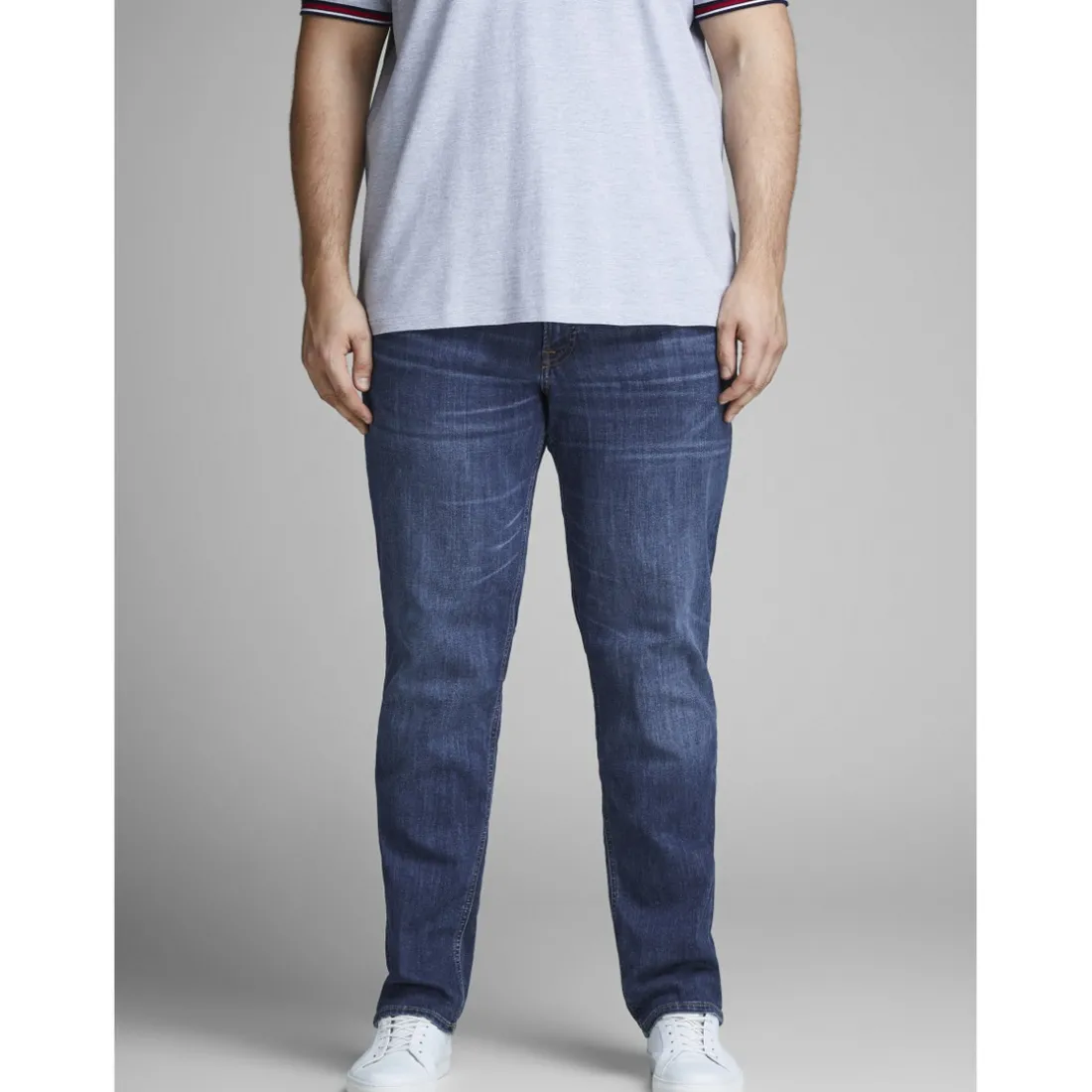 Coupe slim droite Slim Fit Bleu