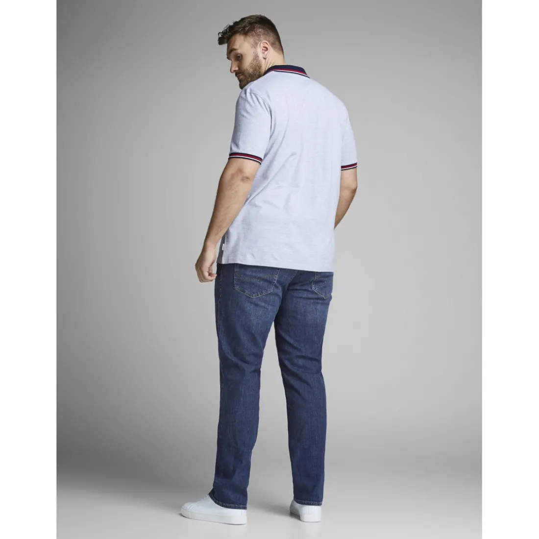 Coupe slim droite Slim Fit Bleu