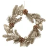 Couronne de Noël dorée pomme de pain