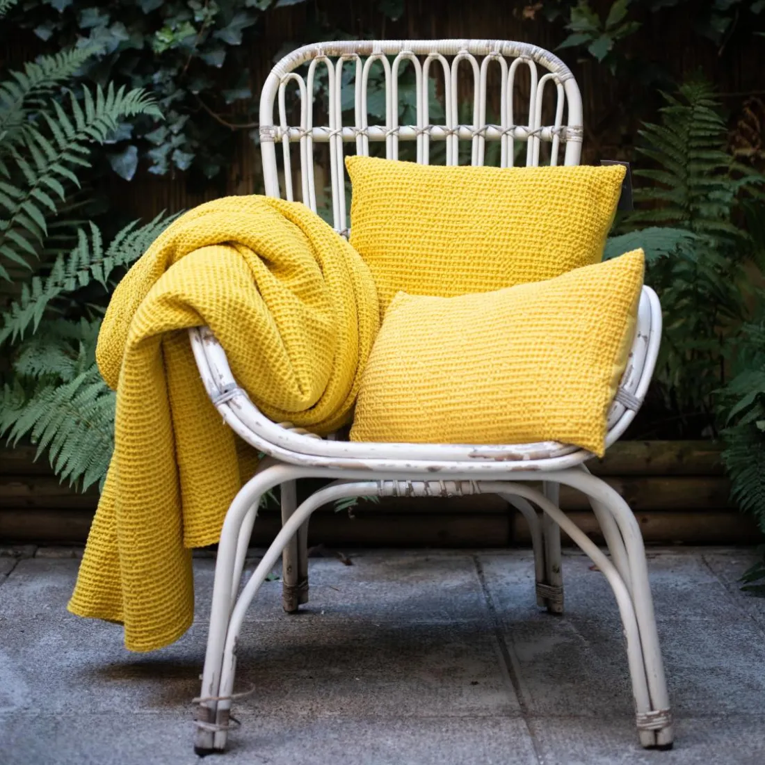 Coussin coton Maia Blanc