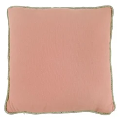Coussin coton recyclé CORDIA rose