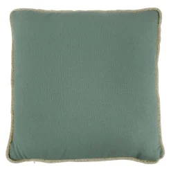 Coussin coton recyclé CORDIA vert kaki