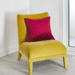Coussin d'Ameublement Uni Bordeaux 045X045 cm VELOURS