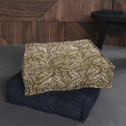 Coussin de sol en coton 190g/m² TERANGA INAYA 40x40x12 Bronze