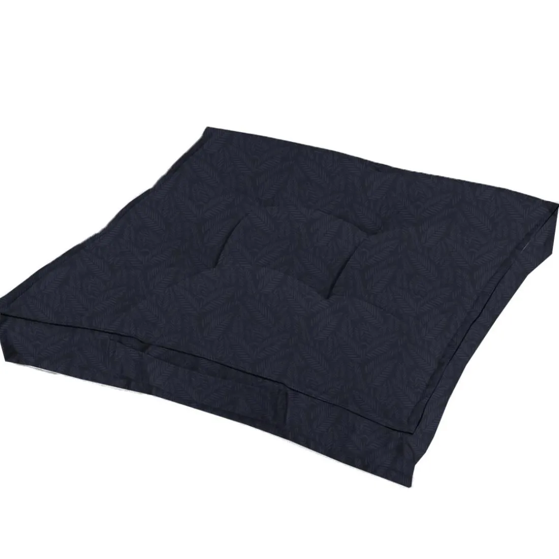 Coussin de sol Navy en coton 190g/m² TERANGA INAYA 40 x 40 x 12 Navy
