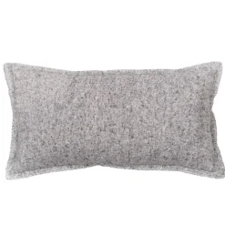 Coussin en coton HORS PISTE 40 x 90 - gris claire