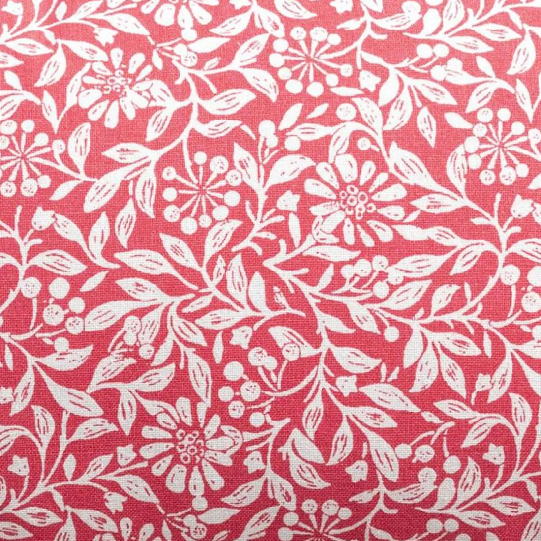 Coussin FLORA rectangle 30 x 50cm motif fleurettes orange corail