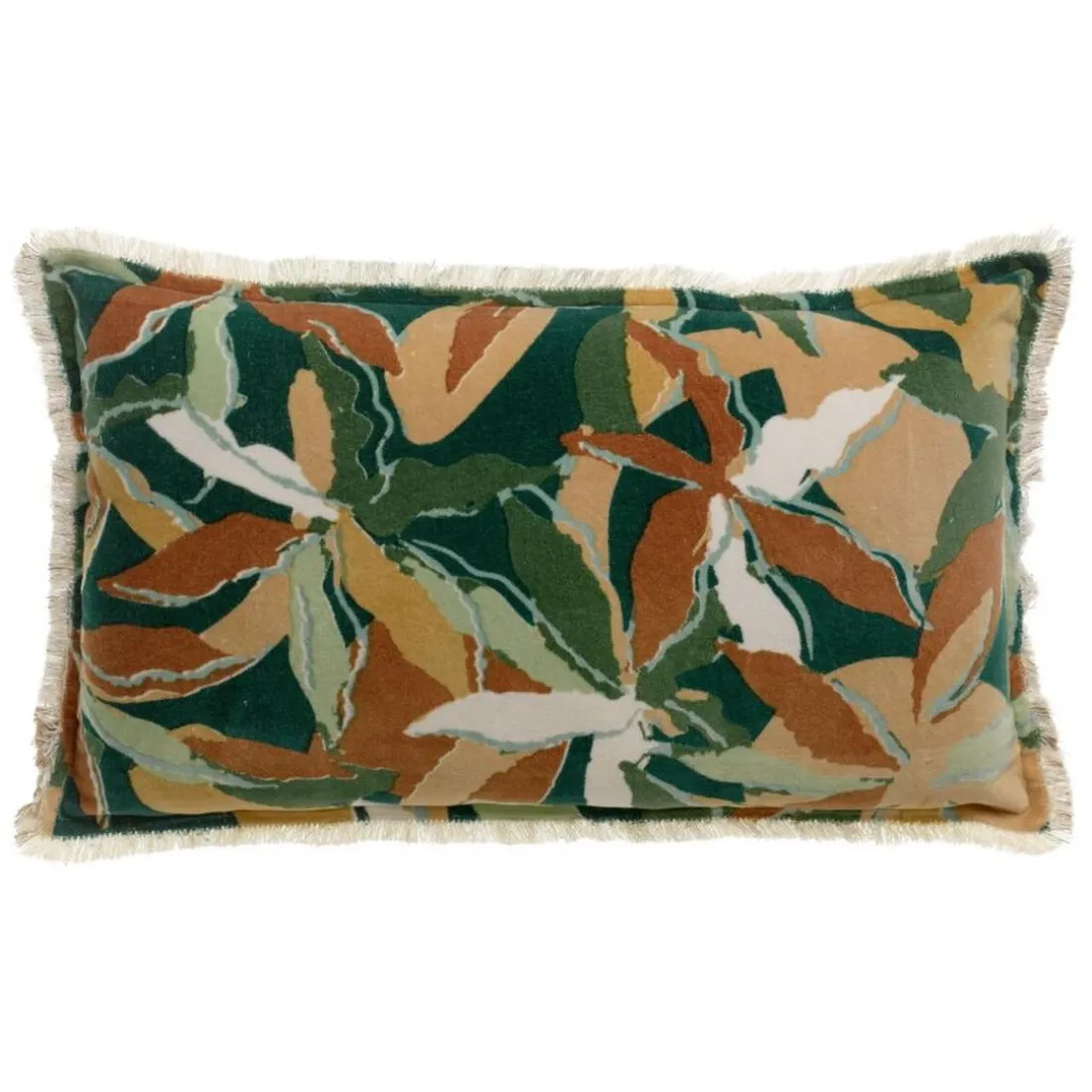 Coussin imprimé Alina Pétrole