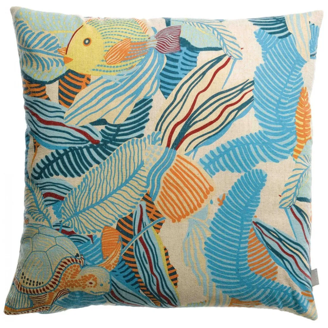 Coussin imprimé DORI Lagon