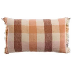Coussin imprimé Kate Terracotta