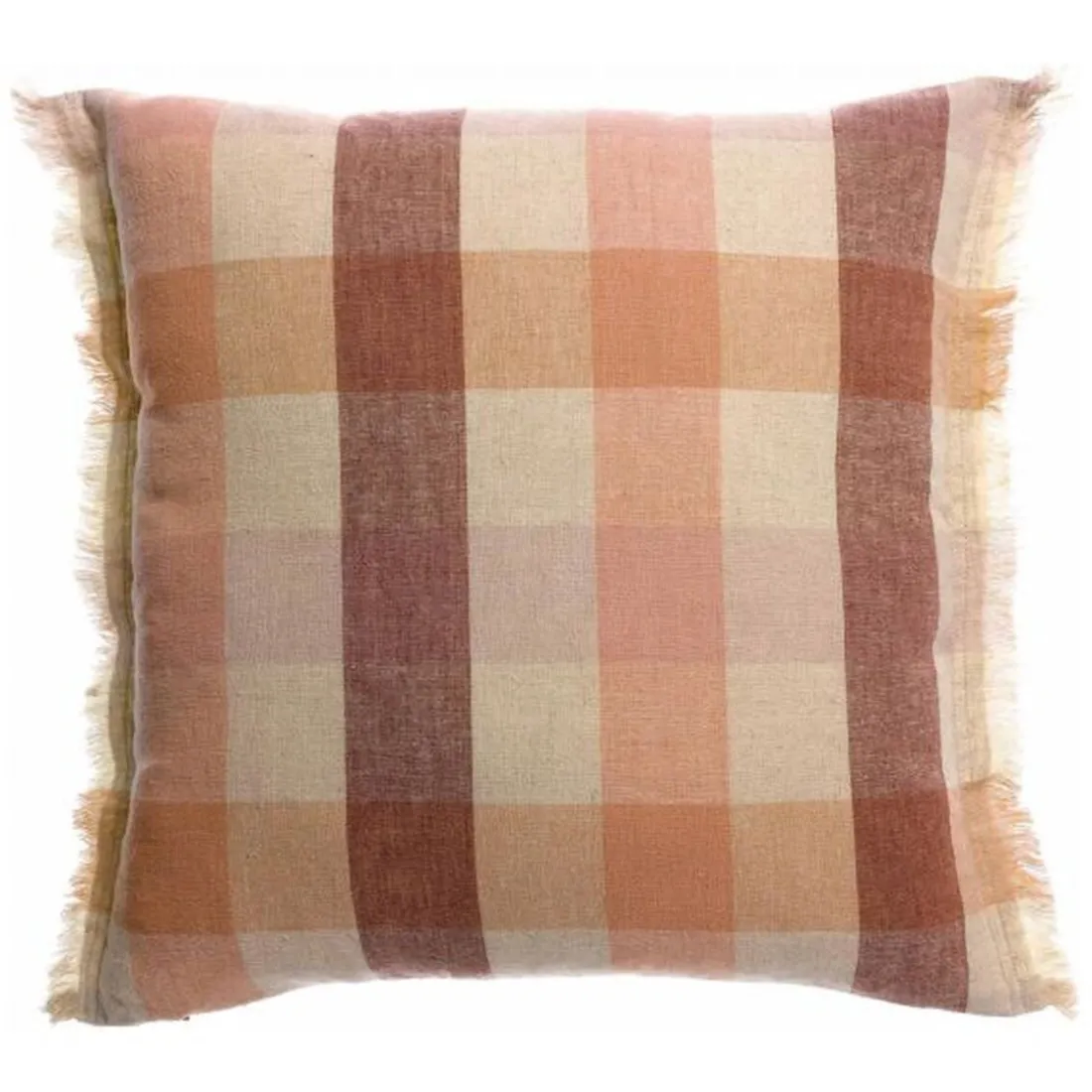 Coussin imprimé Kate Terracotta