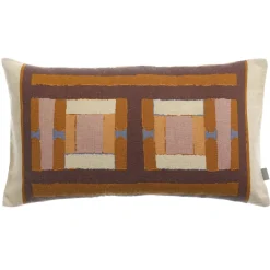 Coussin imprimé Taho Cuivre