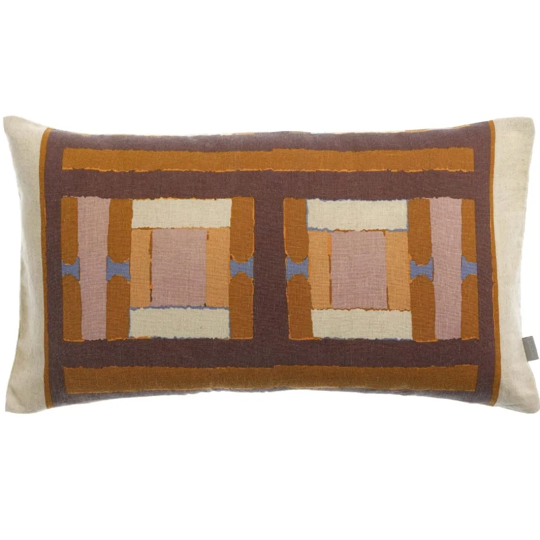 Coussin imprimé Taho Cuivre
