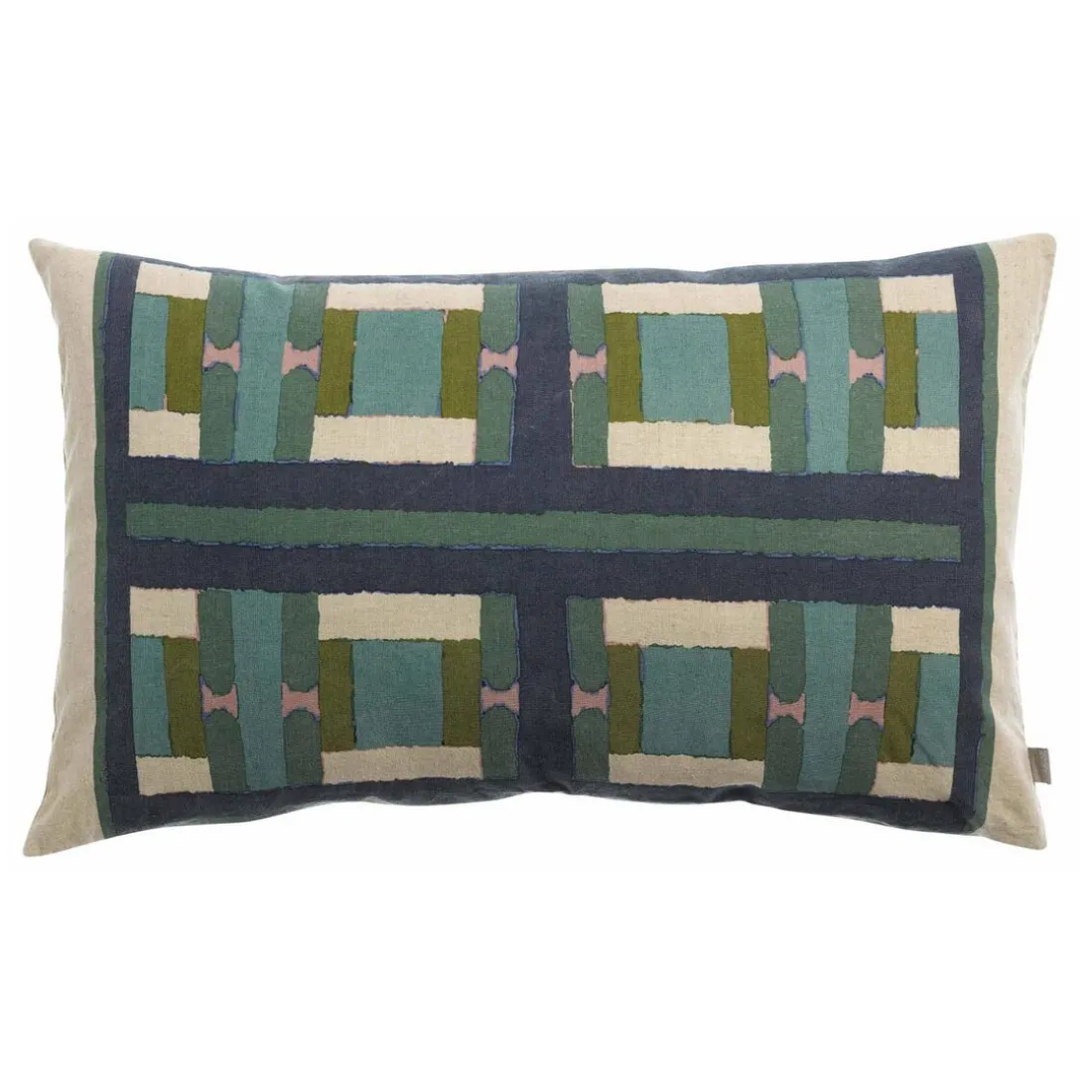 Coussin imprimé Taho Vert de gris