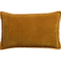 Coussin uni Fara Safran 40 x 65