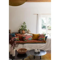 Coussin uni Fara Safran 40 x 65