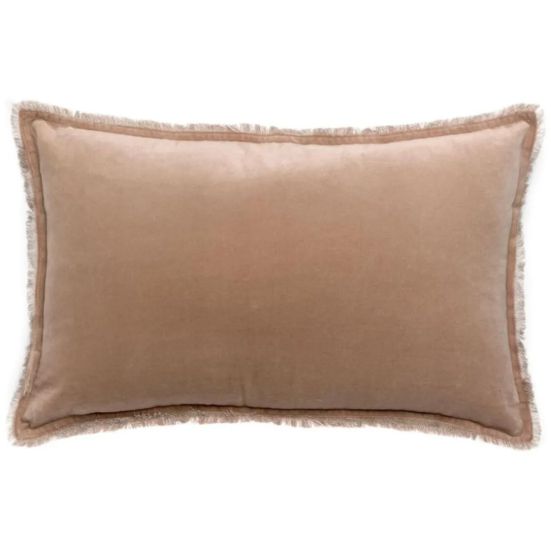 Coussin uni Fara Taupe