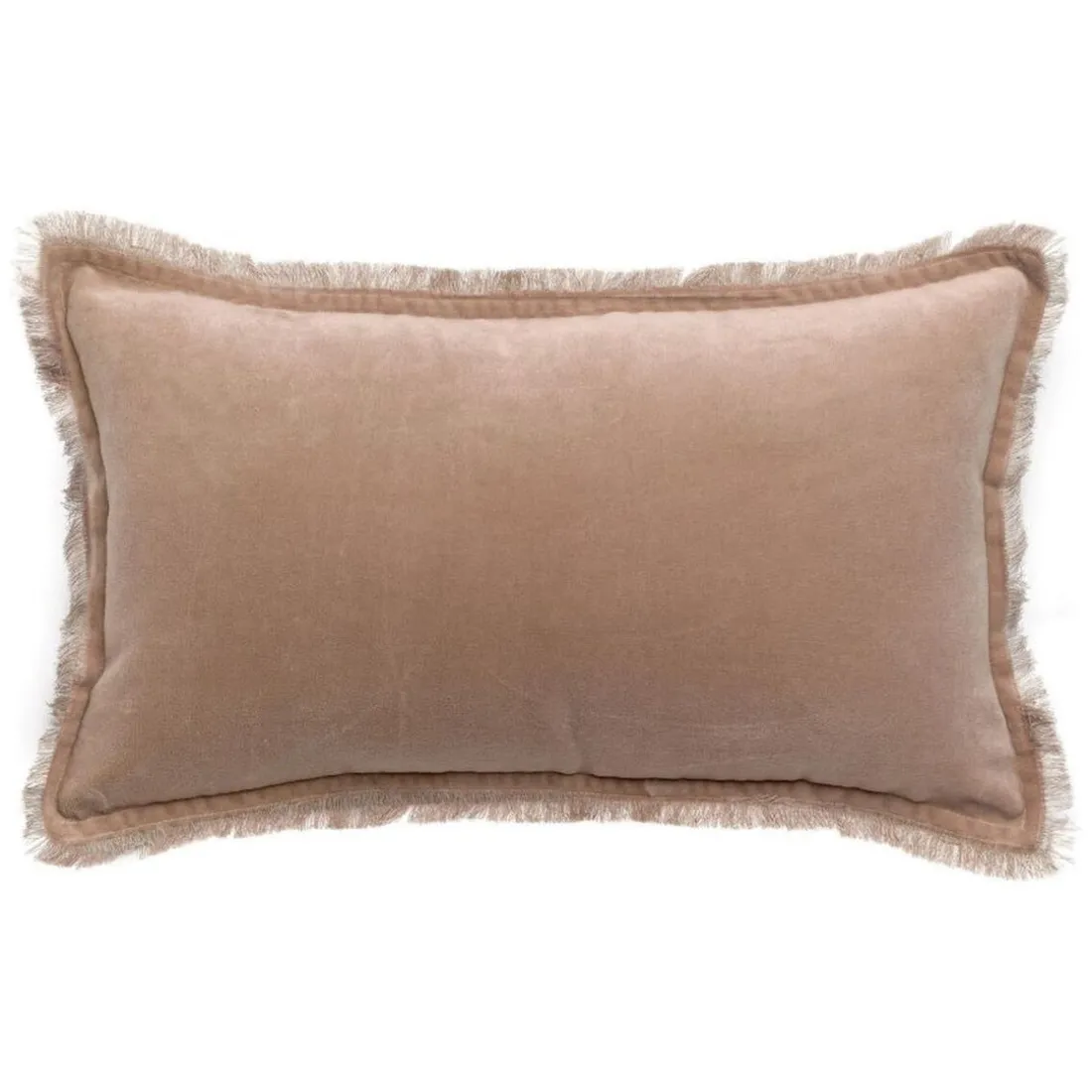 Coussin uni Fara Taupe