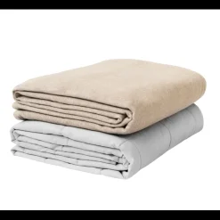 Couverture pondérée-HEYNIGHT- Taille 6,8 KG 120 x 120 cm Noisette