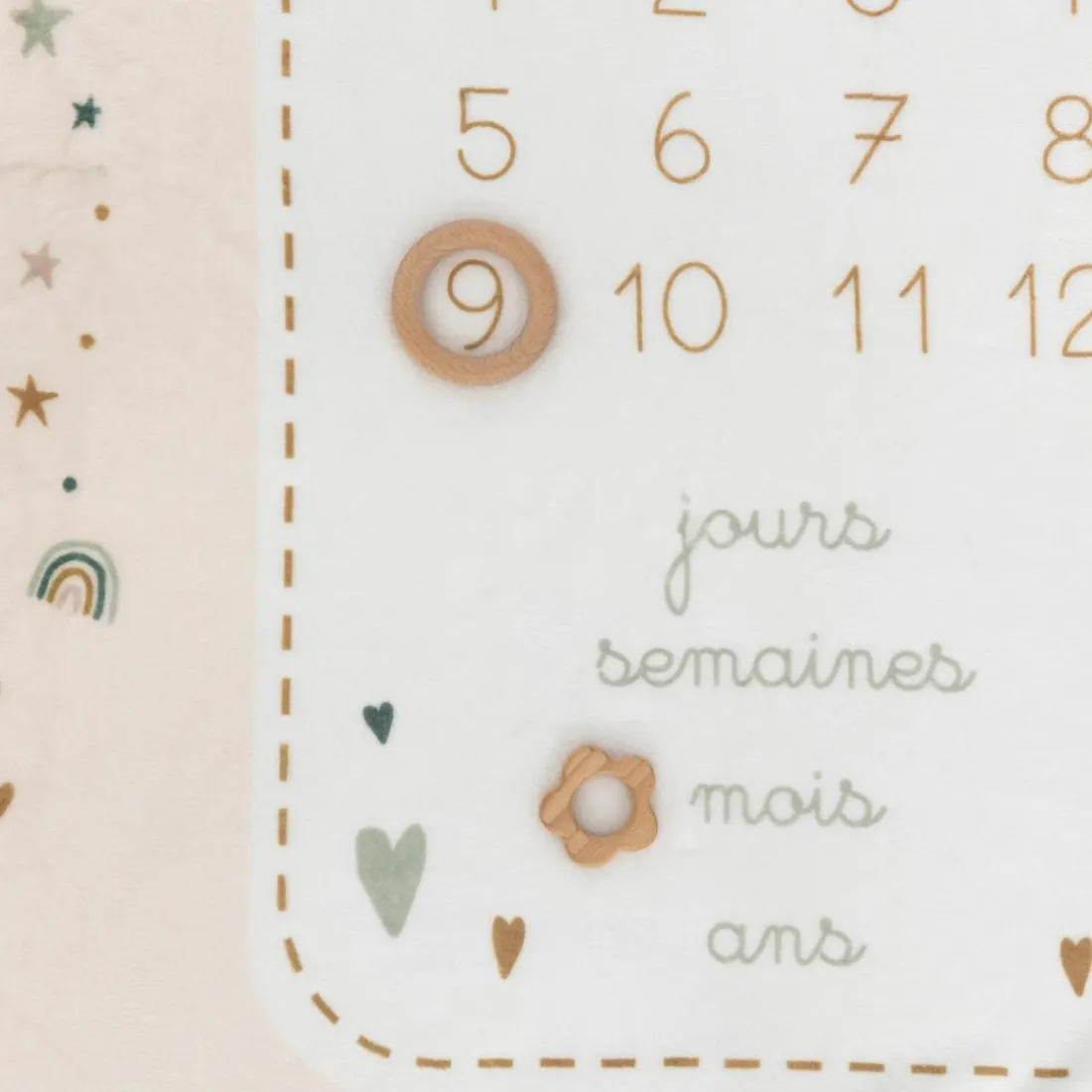 Couverture étape bébé Eloic beige