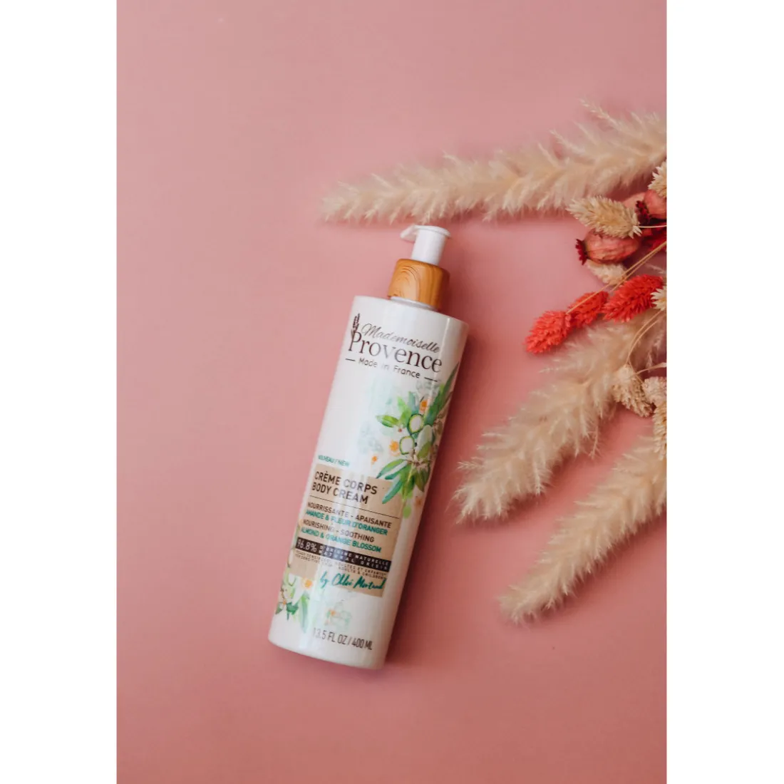 Crème Corps 96,8% Naturelle Nourrissante Et Apaisante - Amande & Fleur D'oranger