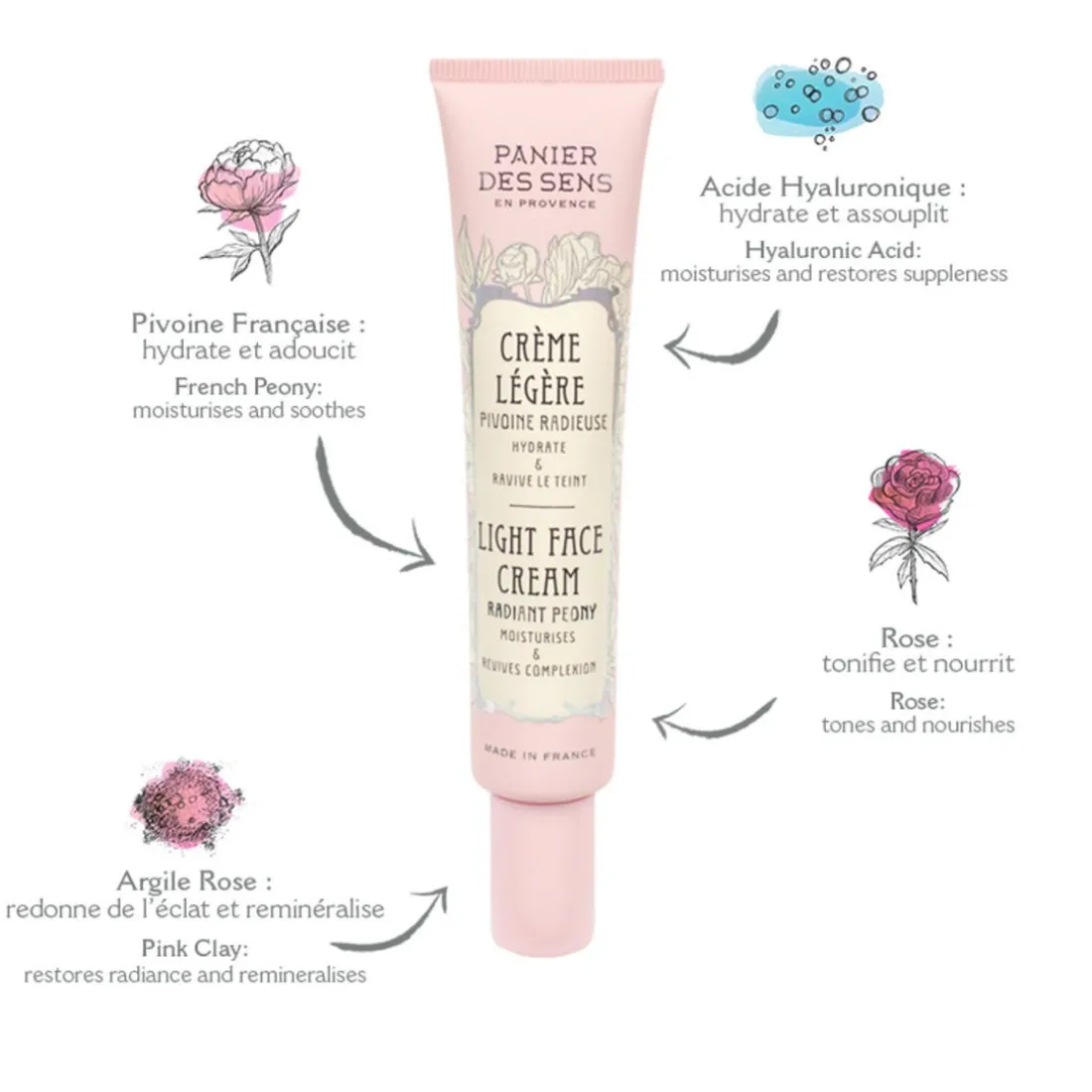 Crème Légère Visage - Pivoine Radieuse