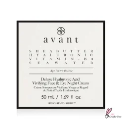 Crème Somptueuse Vivifiante Visage et Regard de Nuit - Avant Skincare