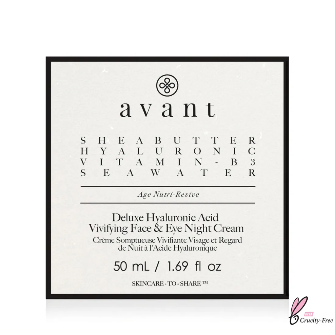 Crème Somptueuse Vivifiante Visage et Regard de Nuit - Avant Skincare