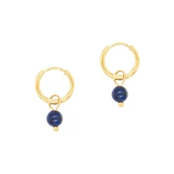 Créoles Sloya Serena en pierres Lapis-lazuli