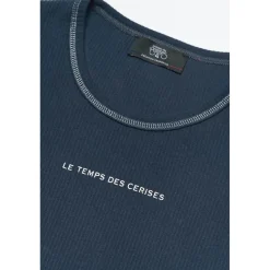 Crop top fille Yukongi bleu marine en coton