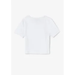 Crop top fille Yukongi blanc en coton