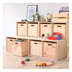 Cube en pin massif