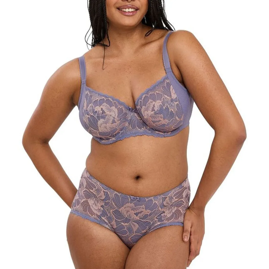 Culotte Capucine Gris & Rose Pâle