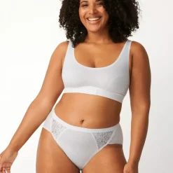 Culotte classique blanche sloggi Chic Midi WHITE en coton