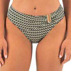 Culotte de bain - Noire avec Motif