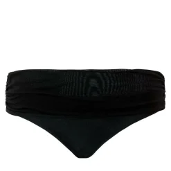 Culotte de bain à revers noir en nylon