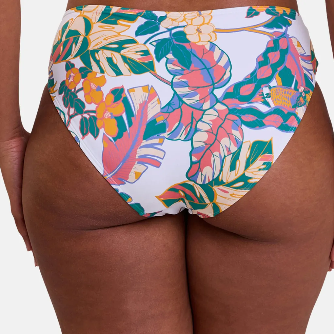 Culotte de bain imprimé exotique