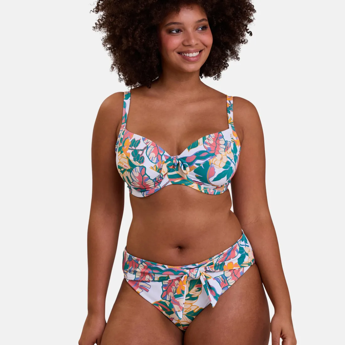 Culotte de bain imprimé exotique