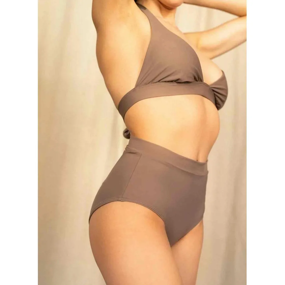 Culotte de bain Taille Haute - Nude Maline Bodywear