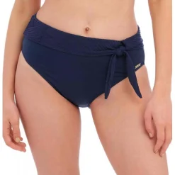 Culotte de bain Taille Haute - Bleue Fantasie Bain en nylon