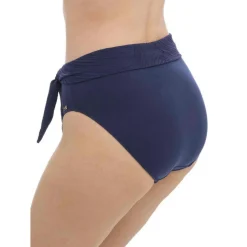 Culotte de bain Taille Haute - Bleue Fantasie Bain en nylon