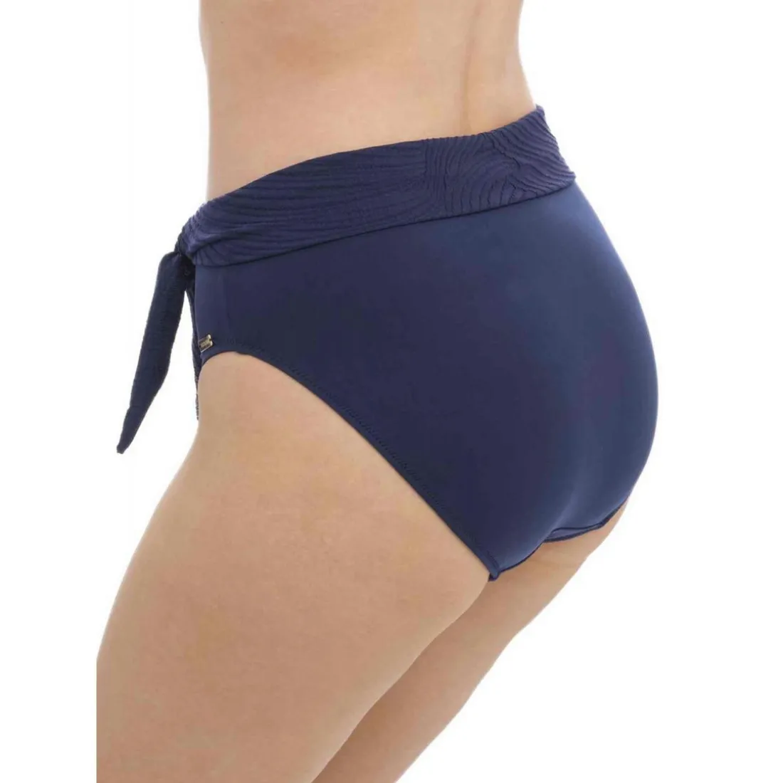 Culotte de bain Taille Haute - Bleue Fantasie Bain en nylon