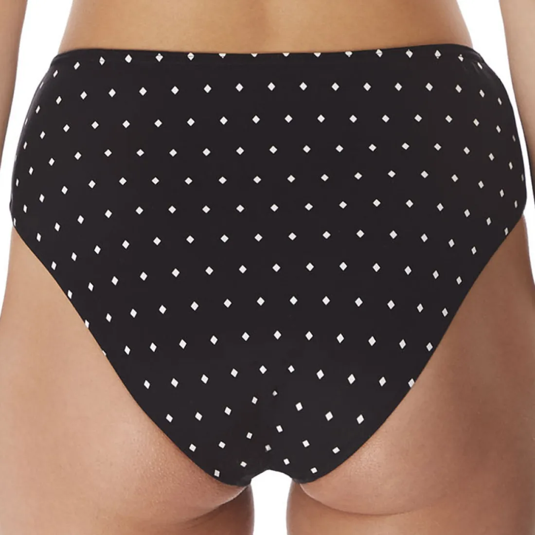 Culotte de bain taille haute noire