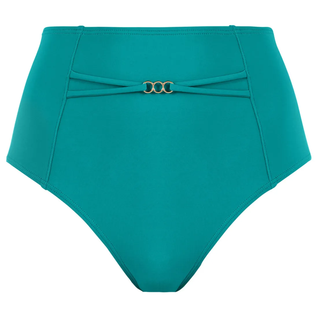 Culotte de bain taille haute - Bleu