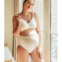 Culotte de grossesse Blanc - Cache Coeur en coton