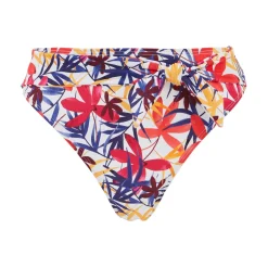 Culotte de maillot de bain classique - Blanche- Florale