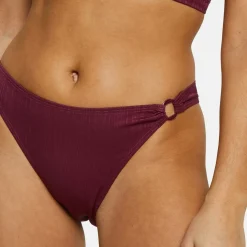 Culotte de maillot de bain tanga - Bordeau