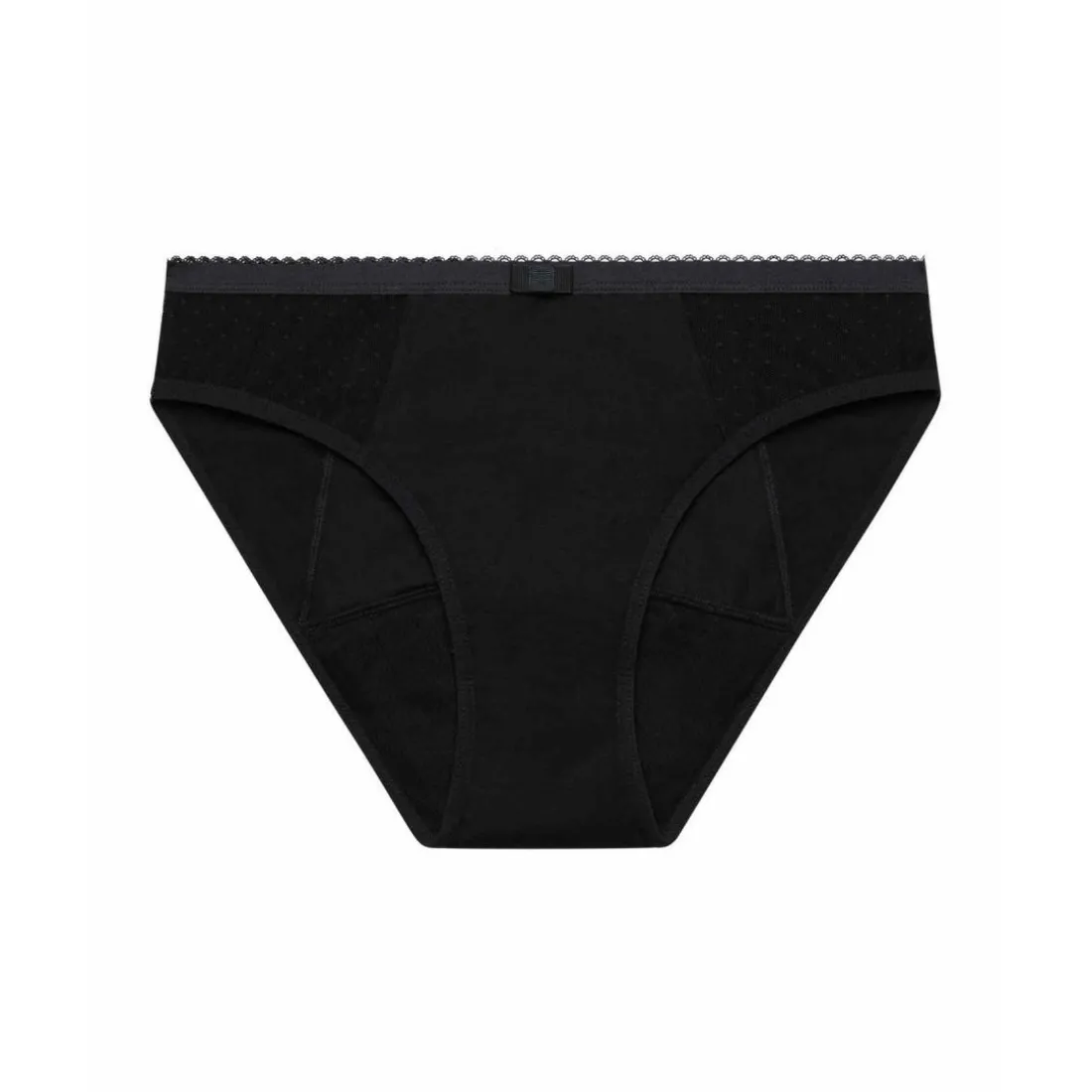 Culotte de règles flux abondant Noir - Protect Dim en coton