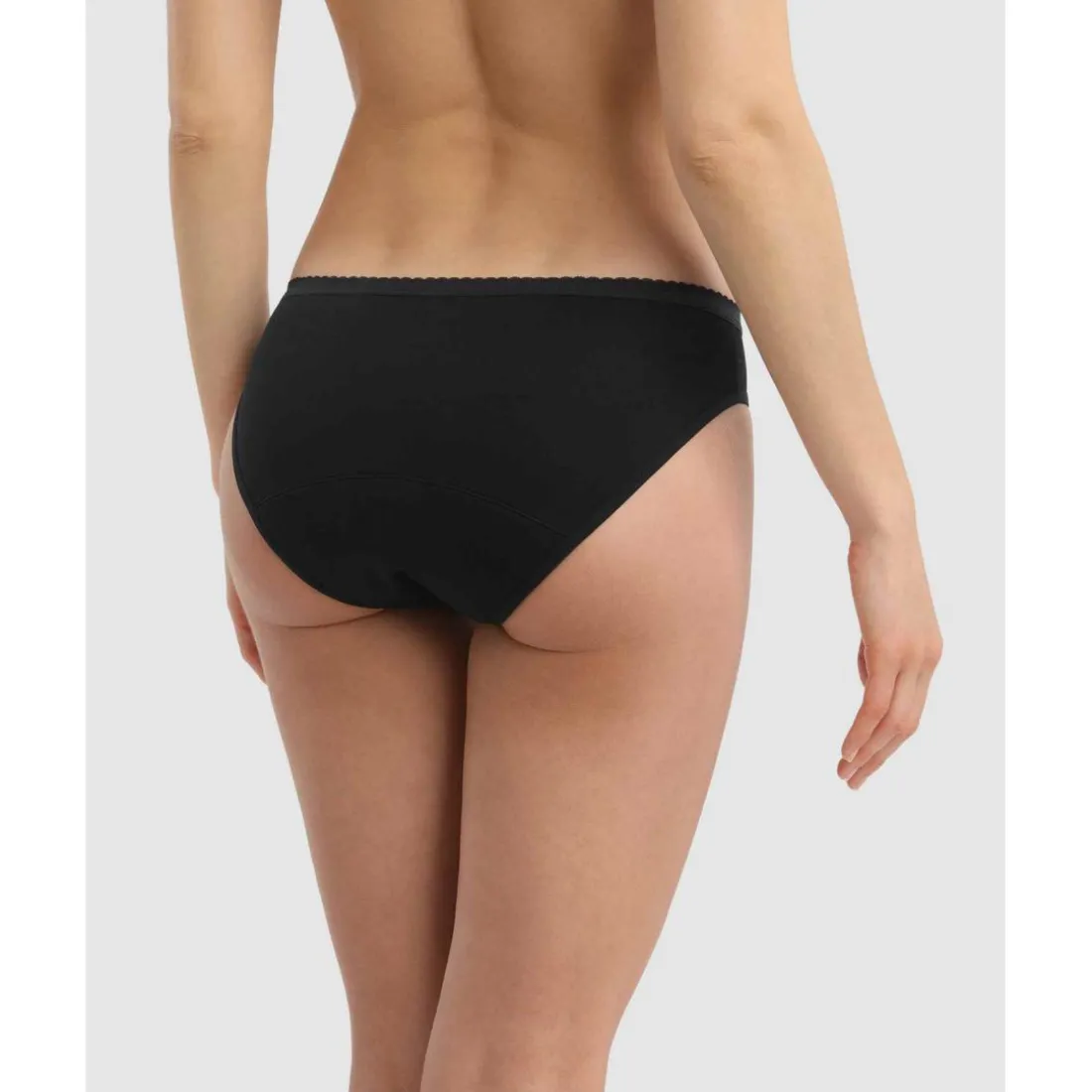 Culotte de règles flux abondant Noir - Protect Dim en coton